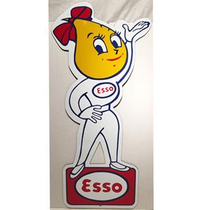 Fiftiesstore Esso Girl Emaille Bord 80 x 36 cm