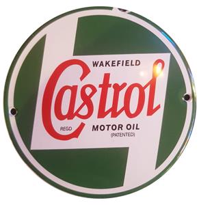 Fiftiesstore Wakefield Castro Motor Oil Emaille Bord - 13 cm ø