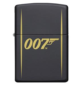 Fiftiesstore Zippo Aansteker James Bond 007 Zwart Design