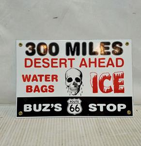 Fiftiesstore Buz's Stop Water Bags Ice Emaille Bord