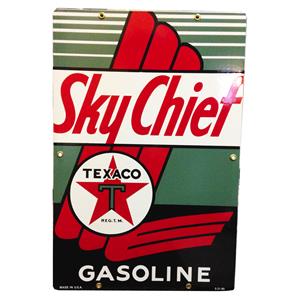 Fiftiesstore Texaco Sky Chief Emaille Logobord