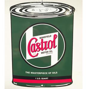 Fiftiesstore Castrol Motor Oil - Oil Can Shaped Emaille Bord