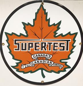 Fiftiesstore Supertest Petroleum Canada Emaille Bord 12 / 30 cm
