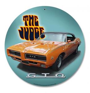 Fiftiesstore GTO The Judge (Dodge) Zwaar Metalen Bord