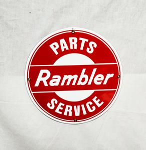 Fiftiesstore Rambler Service Parts Emaille Bord 30 cm