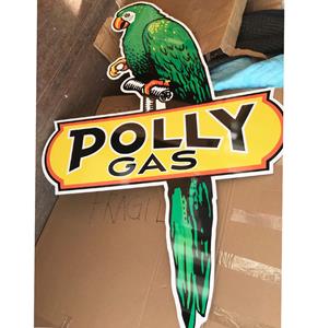 Fiftiesstore Polly Gas Groot Metalen Bord - Reproductie