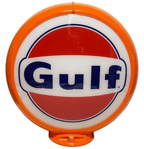 Fiftiesstore Gulf 1963 Logo Benzine Pomp Bol - Kunststof Lenzen
