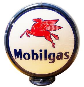 Fiftiesstore Mobilgas Logo Benzinepomp Bol - PVC Lenzen