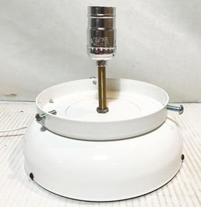 Fiftiesstore Lamp met Voet voor Benzinepomp Bol - Wit