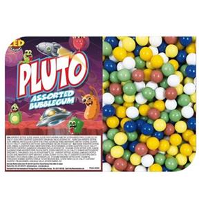 Fiftiesstore Pluto Assorted Bubble Gum - 12 mm - 7500 Per Box - 8.8 KG