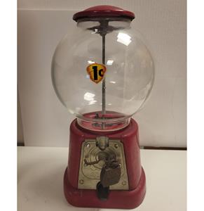 Fiftiesstore Kauwgomballen Automaat - Rood - Origineel - 1$ Cent