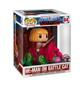 Fiftiesstore Funko Pop! Ride Deluxe: Masters of the Universe - Flocked He-Man on Battle Cat