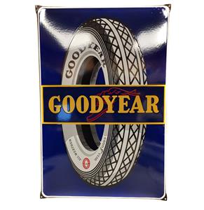 Fiftiesstore Goodyear Tires Wheel Emaille Bord - 60 x 40 cm