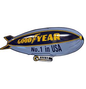 Fiftiesstore Goodyear No.1 In USA Emaille Bord - 100 x 45 cm