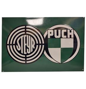 Fiftiesstore Steyr Puch Emaille Bord - 60 x 40 cm