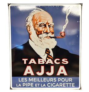 Fiftiesstore Tabacs Ajja Emaille Bord - 65 x 55 cm