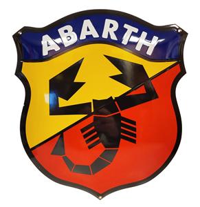 Fiftiesstore Abarth Emaille Bord - 36 x 40 cm