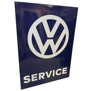 Fiftiesstore Volkswagen VW Service Emaille Bord 70 x 50 cm