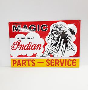 Fiftiesstore Indian Motorcycles Magic Emaille Bord - 40 x 61 cm
