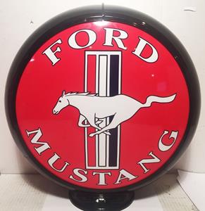 Fiftiesstore Ford Mustang Benzinepomp Bol - Glazen Lensen