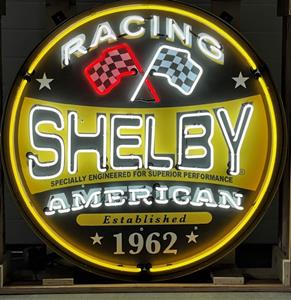 Fiftiesstore Shelby Racing Neon Verlichting XL Bak 100 x 100 cm