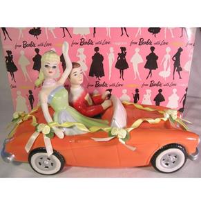 Fiftiesstore Barbie & Ken Senior Prom 1963 Muziekdoosje Van Porselein