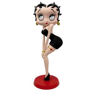 Fiftiesstore Betty Boop Klassieke Pose Beeld (Zwart Glitter)