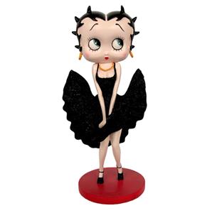 Fiftiesstore Betty Boop Cool Breeze Zwarte Glitter Jurk Beeld