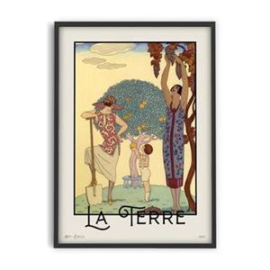 PSTR studio  Vintage George Barbier Art - La Terre