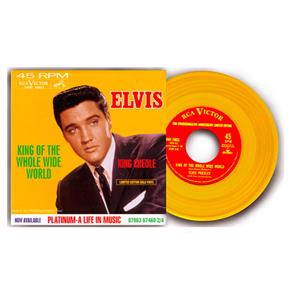 Fiftiesstore Single: Elvis Presley - The King Of The Whole Wide World/ King Creole (Goud Vinyl)