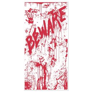 Halloween deurposter met bloed -