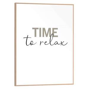 Leen Bakker Poster met lijst Time to Relax - 30x40 cm