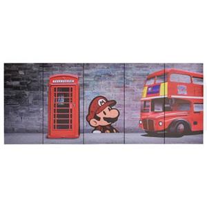 VIDAXL Leinwandbild-set London Mehrfarbig 150×60 Cm