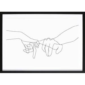 Wallified  Pinky Swear Abstract Poster (29,7x42cm)