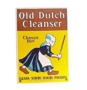 Fiftiesstore Old Dutch Cleanser Ande Rooney 1990's Emaille Bord - 33 x 23cm
