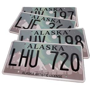 Fiftiesstore Alaska Originele Amerikaanse Kentekenplaat - Bergen