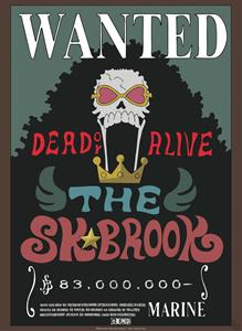 ABYStyle One Piece Wanted Brook Poster 38x52cm