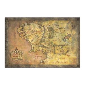 Grupo Erik Lord of the Rings Map of Middle Earth Poster 91,5x61cm