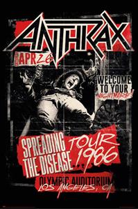 Grupo Erik Anthrax Spreading the Disease 1986 Poster 61x91,5cm