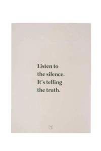 Zusss poster A4 listen to the silence zand