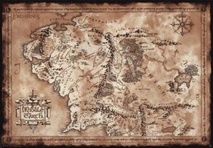 ABYstyle Poster Lord of the Rings Map 91,5x61cm