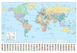 ABYstyle Poster Harper Collins World Map 21 91,5x61cm