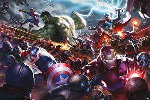 Pyramid Poster Marvel Future Fight Heroes Assault 61x91,5cm