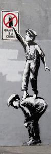 Grupo Erik Brandalised Grafitti is a Crime Poster 53x158cm
