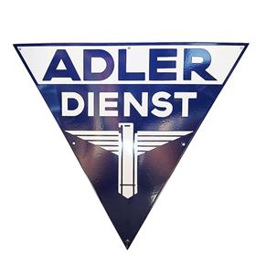 Fiftiesstore Adler Dienst Logo Emaille Bord - 60 x 52cm