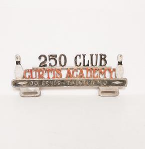 Fiftiesstore Bowling 250 Club Curtis Academy Kentekenplaat Topper - Origineel