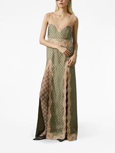Gucci GG supreme-print silk dress - Beige