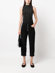 DONDUP Koons button-fly cropped trousers - Zwart