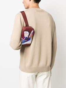 Alexander McQueen floral-print shoulder bag - Rood