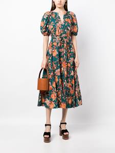 Ulla Johnson Olina floral-print dress - Groen